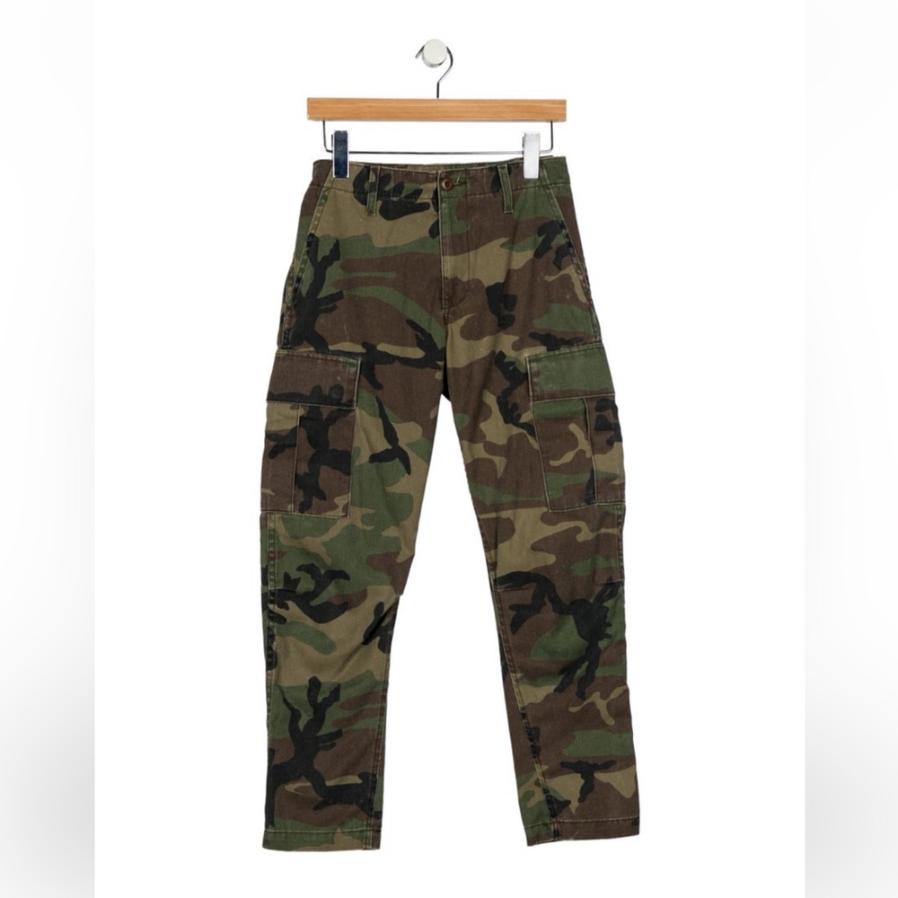 RE/DONE Mid-Rise Straight Leg Camouflage Jeans